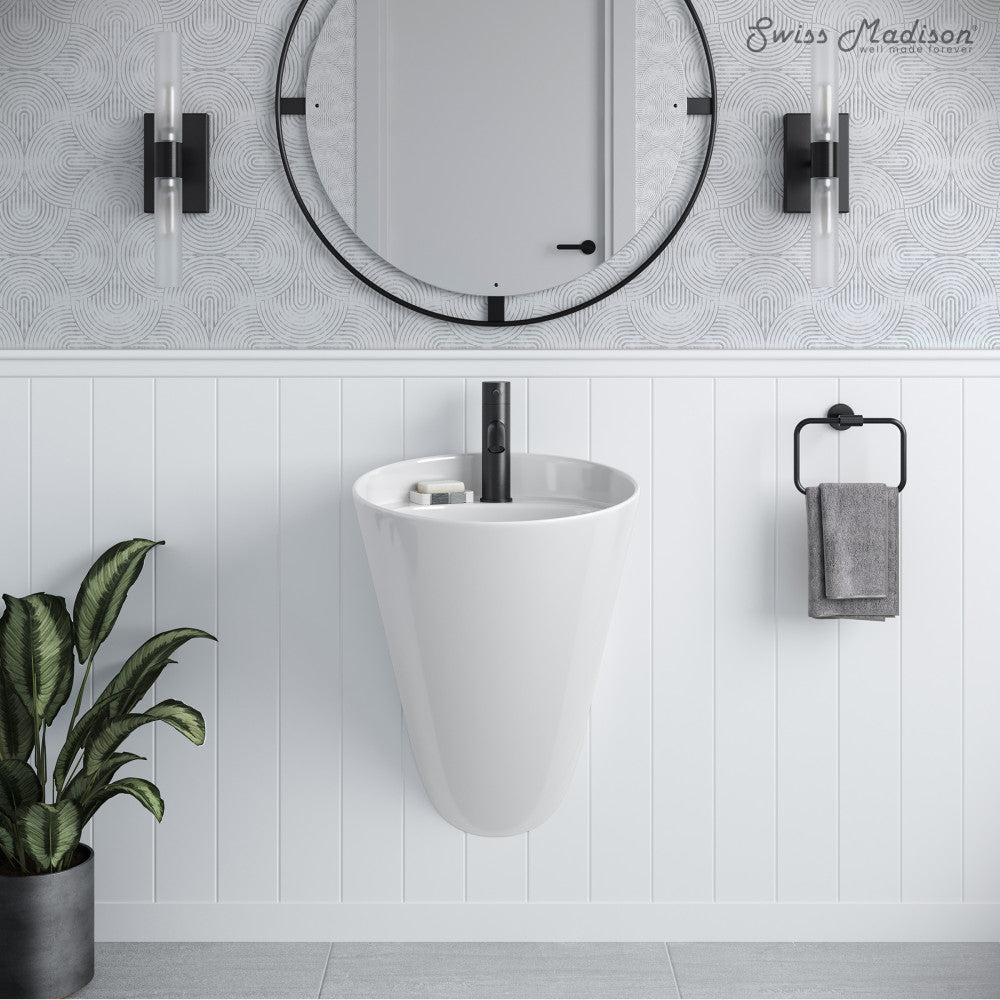 Swiss Madison Calice 18" Wall-Mount Bathroom Sink