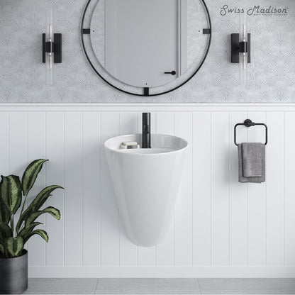 Swiss Madison Calice 18" Wall-Mount Bathroom Sink