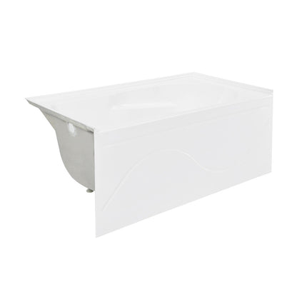 Swiss Madison Ivy 48'' x 32" Bathtub with Apron Left Hand Drain in White