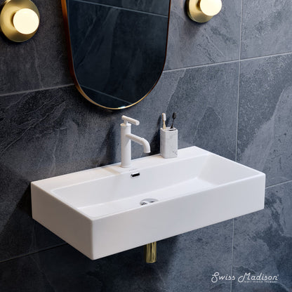 Swiss Madison Claire 30" Rectangle Wall-Mount Bathroom Sink