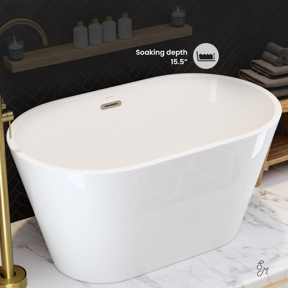 Swiss Madison Claire 48" Freestanding Bathtub
