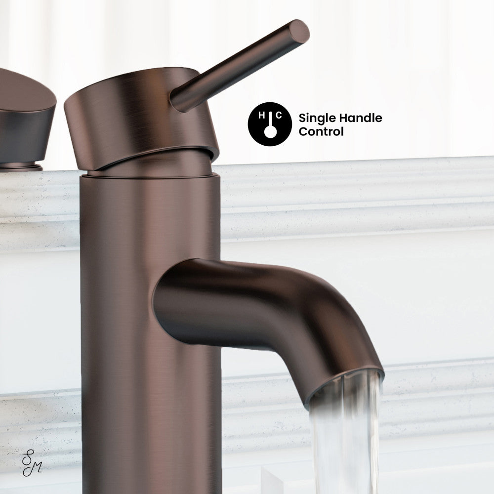 Swiss Madison Ivy Single Hole, Single-Handle, Bathroom Faucet in Oil Rubbed Bronze