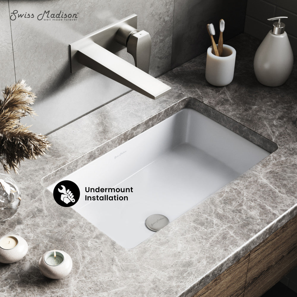 Swiss Madison Voltaire 21 Rectangular Under-Mount Bathroom Sink