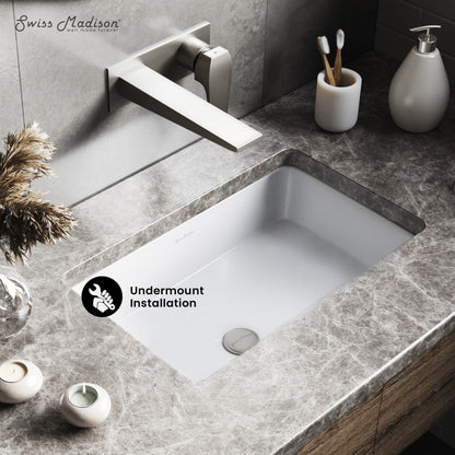 Swiss Madison Voltaire 21 Rectangular Under-Mount Bathroom Sink