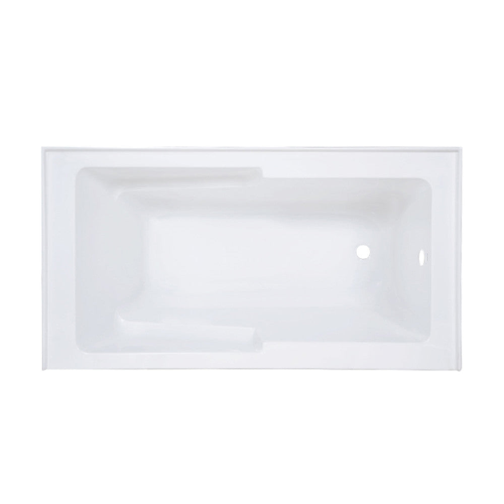 Swiss Madison Voltaire 60" x 32" Right-Hand Drain Alcove Bathtub with Apron and Armrest
