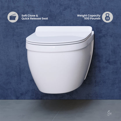 Swiss Madison Ivy Wall-Hung Elongated Toilet Bowl