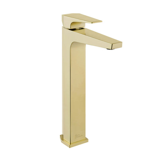 Swiss Madison Voltaire Single Hole, Single-Handle, High Arc Bathroom Faucet in Brushed Gold