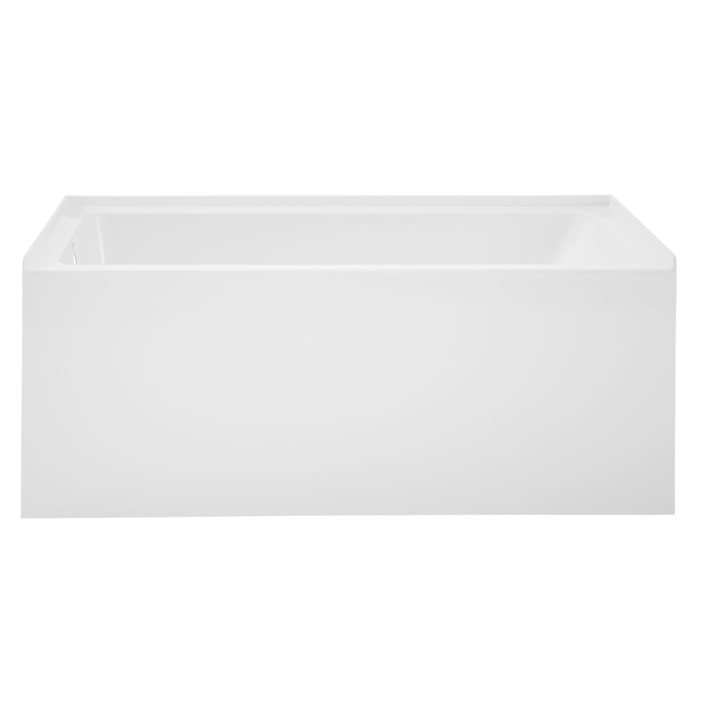 Swiss Madison Voltaire 54 x 30 Skirted Left Drain Soaking Alcove Bathtub in Glossy White
