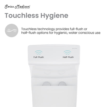 Swiss Madison Hugo One-Piece Elongated Toilet Dual-Flush 1.1/1.6 gpf, Touchless