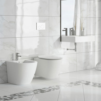 Swiss Madison St. Tropez 24 x 18 Ceramic Wall Hung Sink with Left Side Faucet Mount