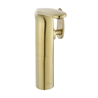 Swiss Madison Chateau Single Hole, Single-Handle, High Arc Bathroom Faucet in Brushed Gold