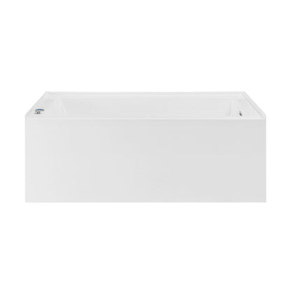 Swiss Madison Avancer 60" x 36" Right-Hand Drain Rectangular Alcove Whirlpool Bathtub with Apron