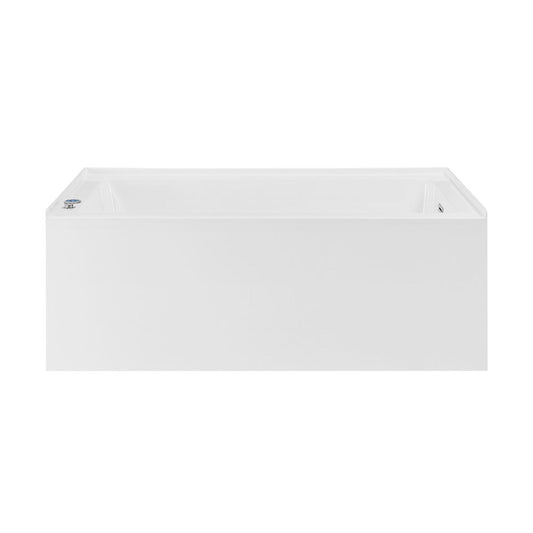 Swiss Madison Avancer 60" x 36" Right-Hand Drain Rectangular Alcove Whirlpool Bathtub with Apron