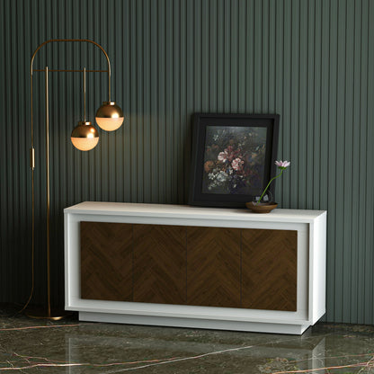 Anderson Teak Paraggi Sideboard - White & Mahogany