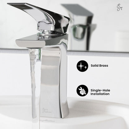 Swiss Madison Monaco Single Hole, Single-Handle, Bathroom Faucet in Chrome