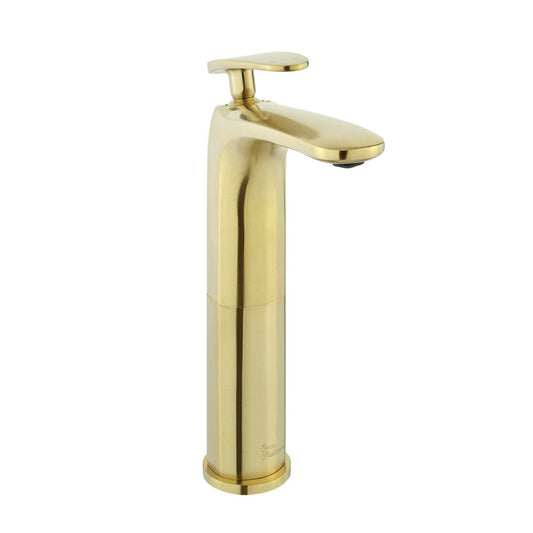 Swiss Madison Sublime Single Hole, Single-Handle, High Arc Bathroom Faucet in Brushed Gold