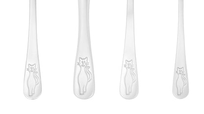 Gerlach CAT Children 4 Piece 18/10 Stainless Steel Flatware Set