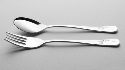 Gerlach CAT Children 4 Piece 18/10 Stainless Steel Flatware Set