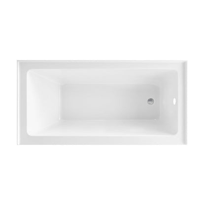 Swiss Madison Voltaire 60 x 30 Skirted Right Drain Soaking Apron Bathtub in Glossy White