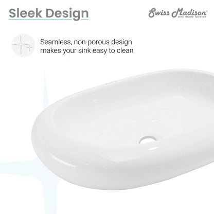 Swiss Madison Plaisir Oval Vessel Sink
