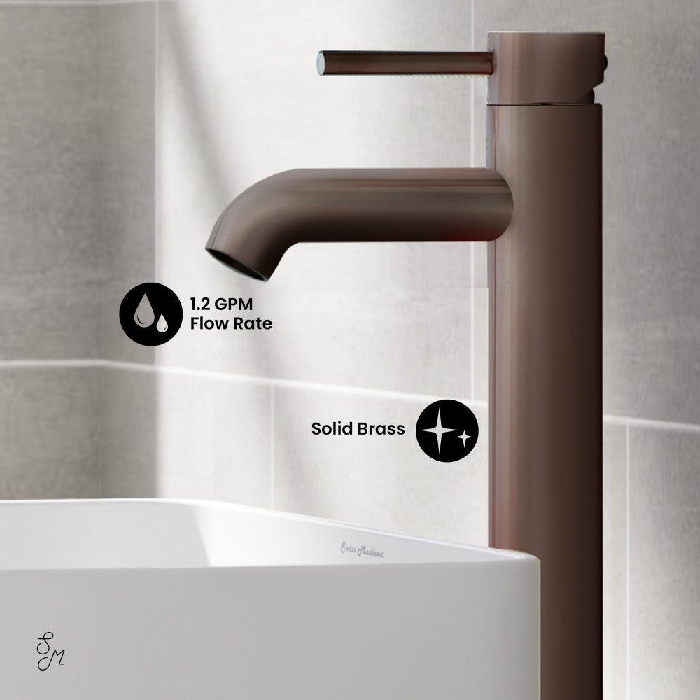 Swiss Madison Ivy Single Hole, Single-Handle, High Arc Bathroom Faucet in Oil Rubbed Bronze