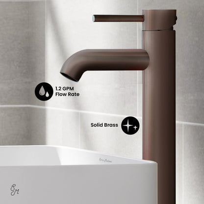 Swiss Madison Ivy Single Hole, Single-Handle, High Arc Bathroom Faucet in Oil Rubbed Bronze