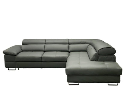 Maxima House COSTA Leather Sectional Sleeper Sofa, Right Corner