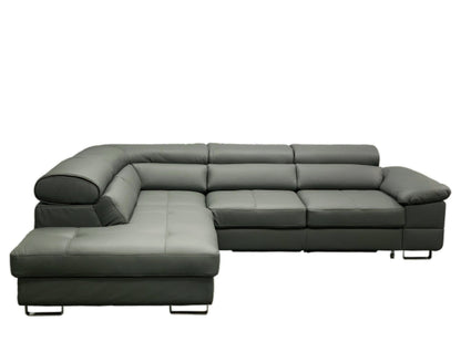 Maxima House COSTA Leather Sectional Sleeper Sofa, Right Corner