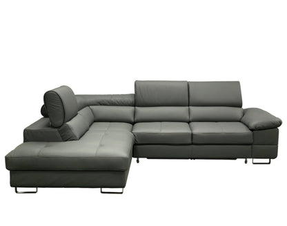 Maxima House COSTA Leather Sectional Sleeper Sofa, Right Corner