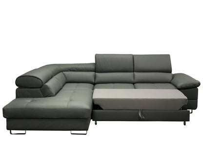 Maxima House COSTA Leather Sectional Sleeper Sofa, Right Corner