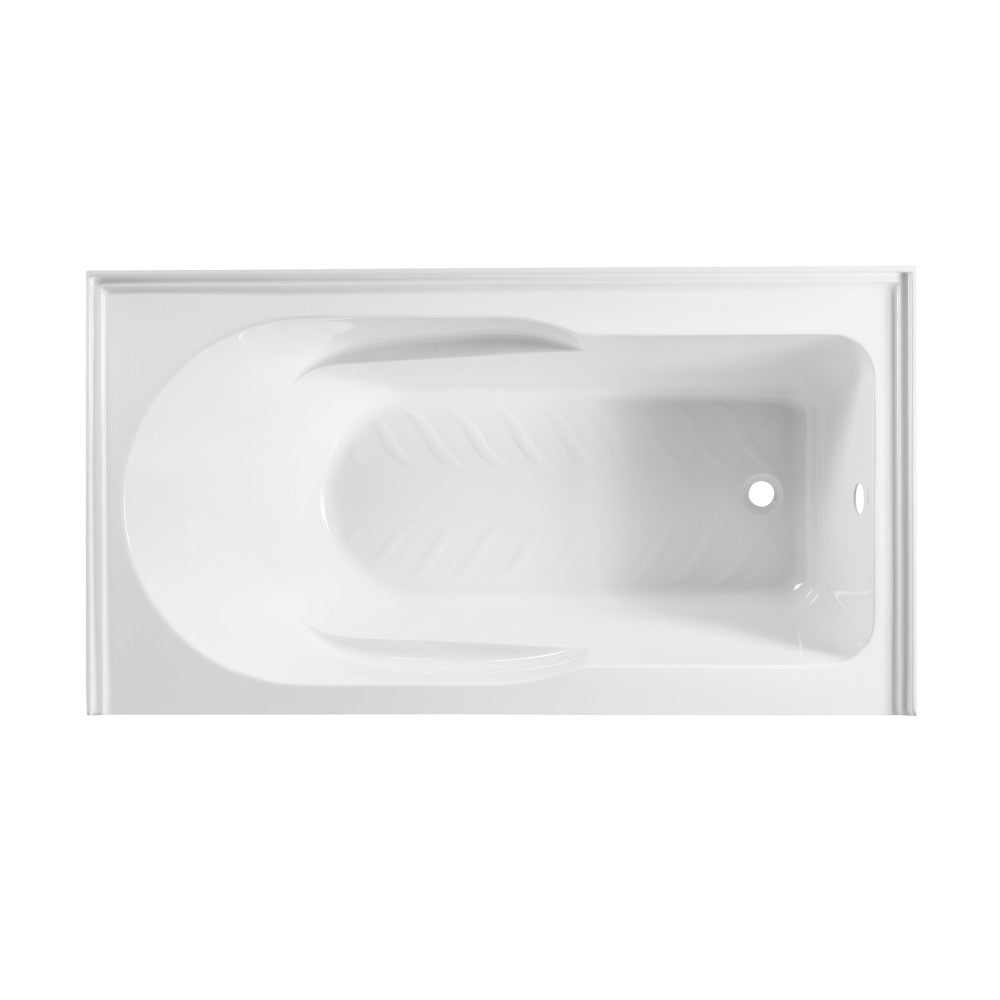Swiss Madison Concorde 60" x 30" Right-Hand Drain Alcove Bathtub with Apron and Armrest