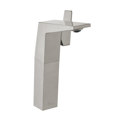 Swiss Madison Carre Single Hole, Single-Handle, High Arc Bathroom Faucet in Brushed Nickel