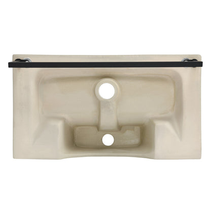 Swiss Madison Claire 22" Wall-Mount Bathroom Sink with Black Towel Bar