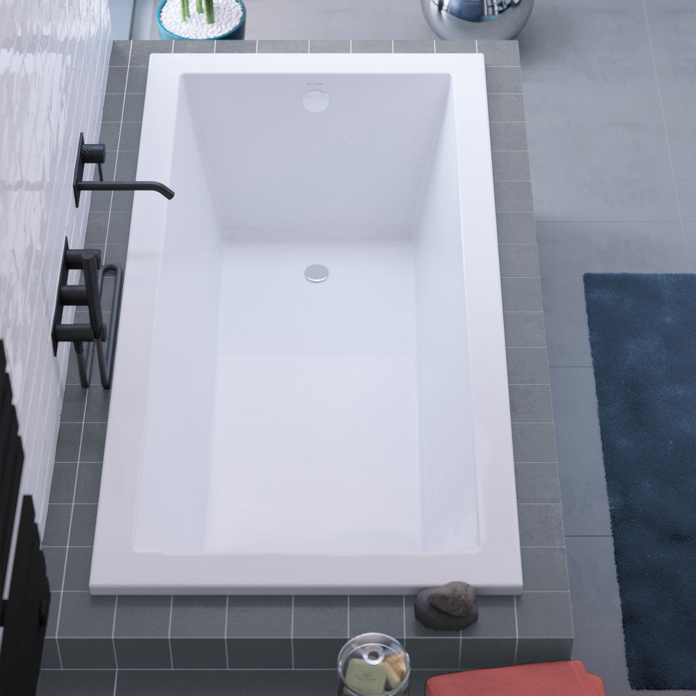 Swiss Madison Voltaire 54" x 30" Reversible Drain Drop-In Bathtub