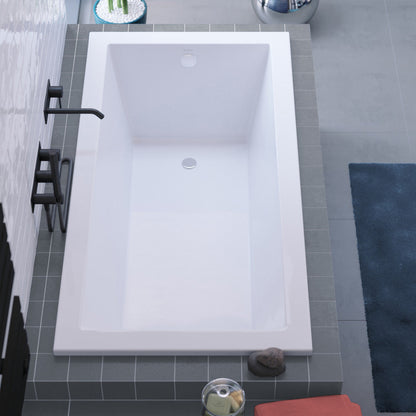 Swiss Madison Voltaire 54" x 30" Reversible Drain Drop-In Bathtub
