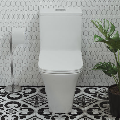 Swiss Madison Eclair One-Piece Square Toilet Dual-Flush 0.8/1.28 gpf