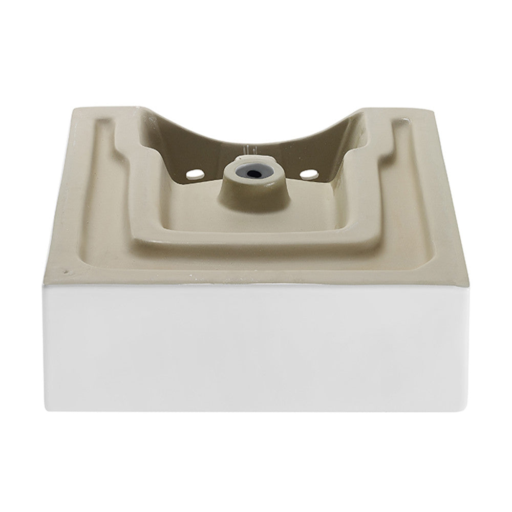 Swiss Madison Voltaire 18 Square Ceramic Wall Mount Sink
