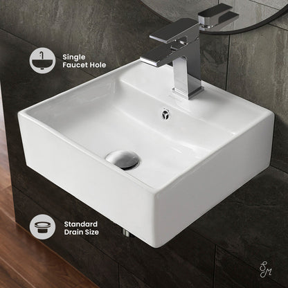 Swiss Madison Claire Compact Ceramic Wall hung Sink
