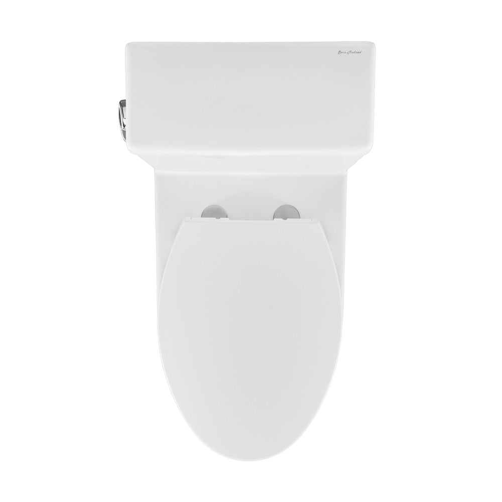 Swiss Madison Classe Two-Piece Elongated Left Side Flush Handle Toilet 1.28 gpf