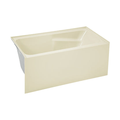 Swiss Madison Voltaire 54" x 30" Left-Hand Drain Alcove Bathtub with Apron in Bisque