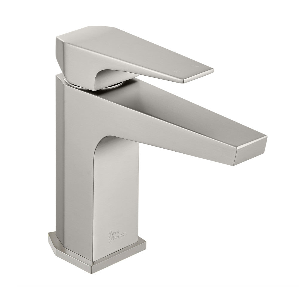 Swiss Madison Voltaire Single Hole, Single-Handle, Bathroom Faucet in Brushed Nickel