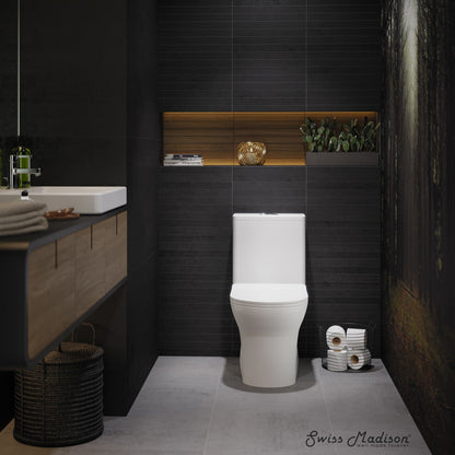 Swiss Madison Burdon One-Piece Elongated Toilet Vortex Dual-Flush 1.1/1.6 gpf