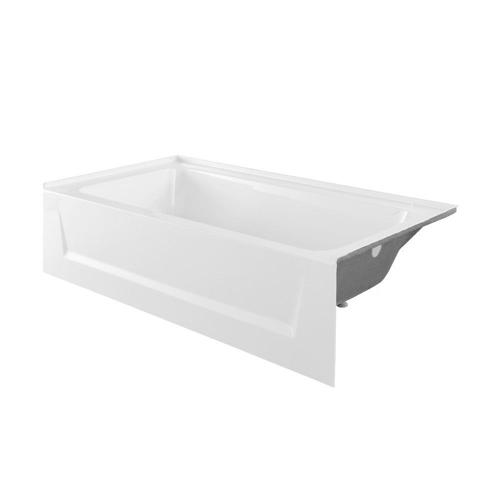 Swiss Madison Virage 60" x 30" Right-Hand Drain Alcove Bathtub with Apron
