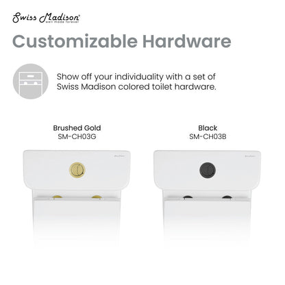 Swiss Madison Carre One-Piece Square Toilet Dual-Flush 1.1/1.6 gpf