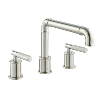 Swiss Madison Avallon 8 in. Widespread, Sleek Handle, Bathroom Faucet in Brushed Nickel
