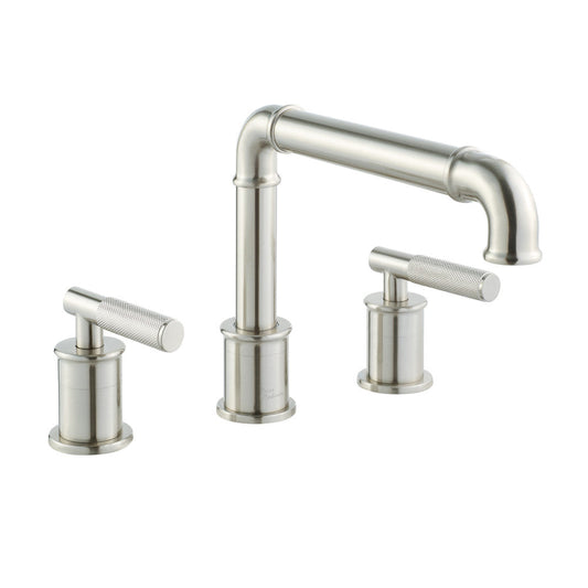 Swiss Madison Avallon 8 in. Widespread, Sleek Handle, Bathroom Faucet in Brushed Nickel