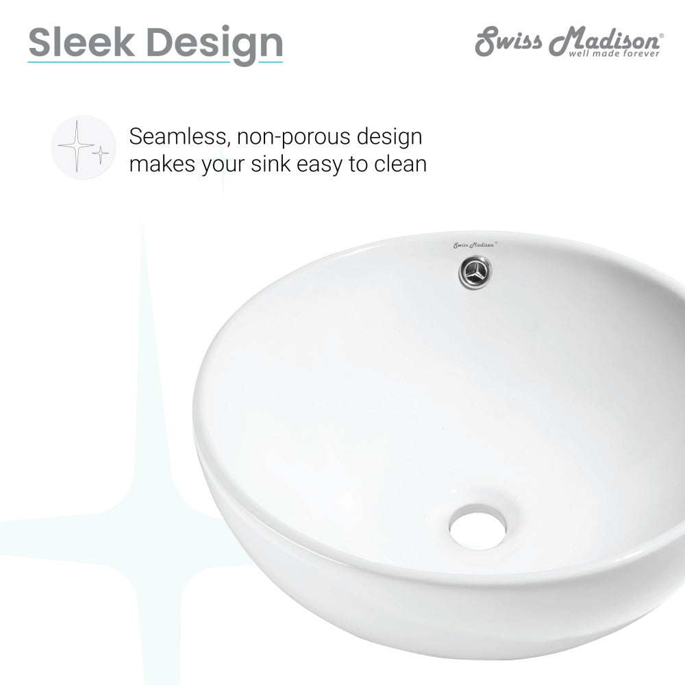 Swiss Madison Sublime Round Vessel Sink
