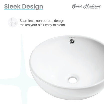 Swiss Madison Sublime Round Vessel Sink