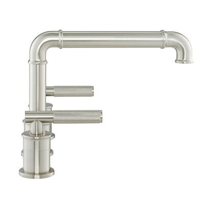 Swiss Madison Avallon 8 in. Widespread, Sleek Handle, Bathroom Faucet in Brushed Nickel