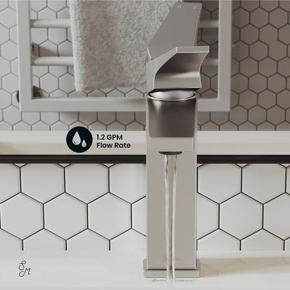 Swiss Madison Voltaire Single Hole, Single-Handle, Bathroom Faucet in Brushed Nickel